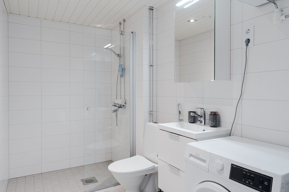bathroom of apartments in Turku