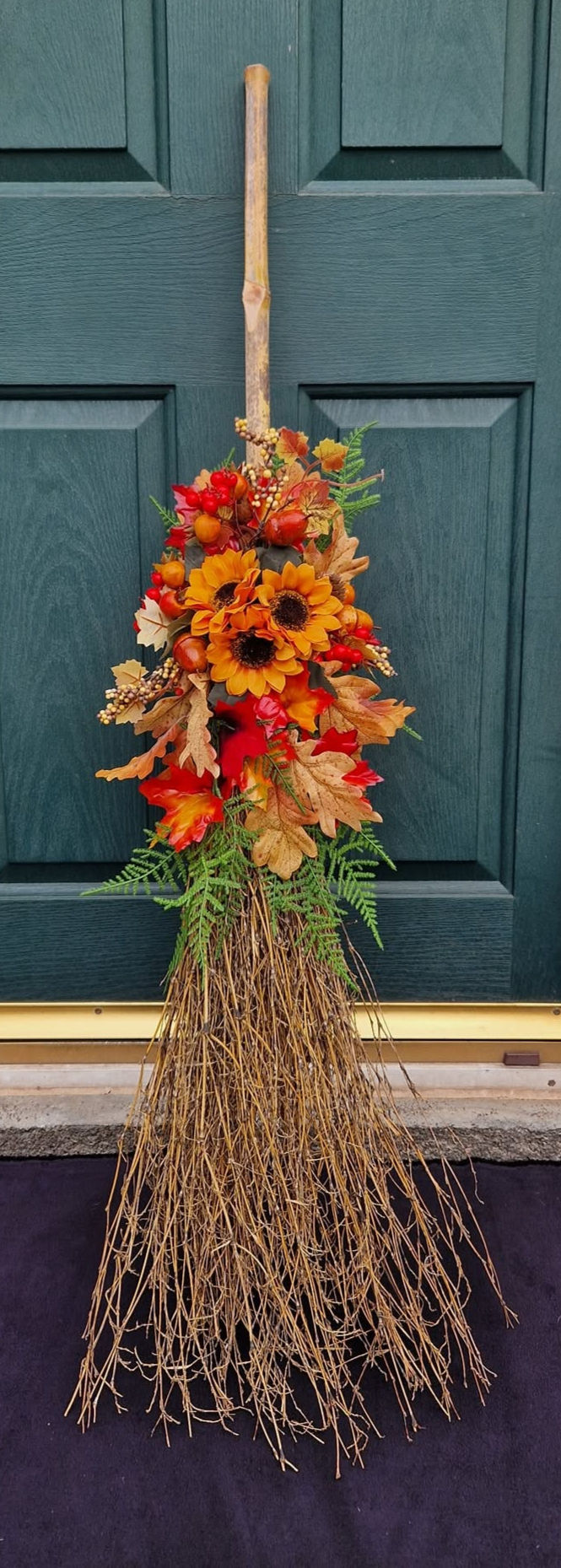 Halloween broomstick artificial flowers décor season gift