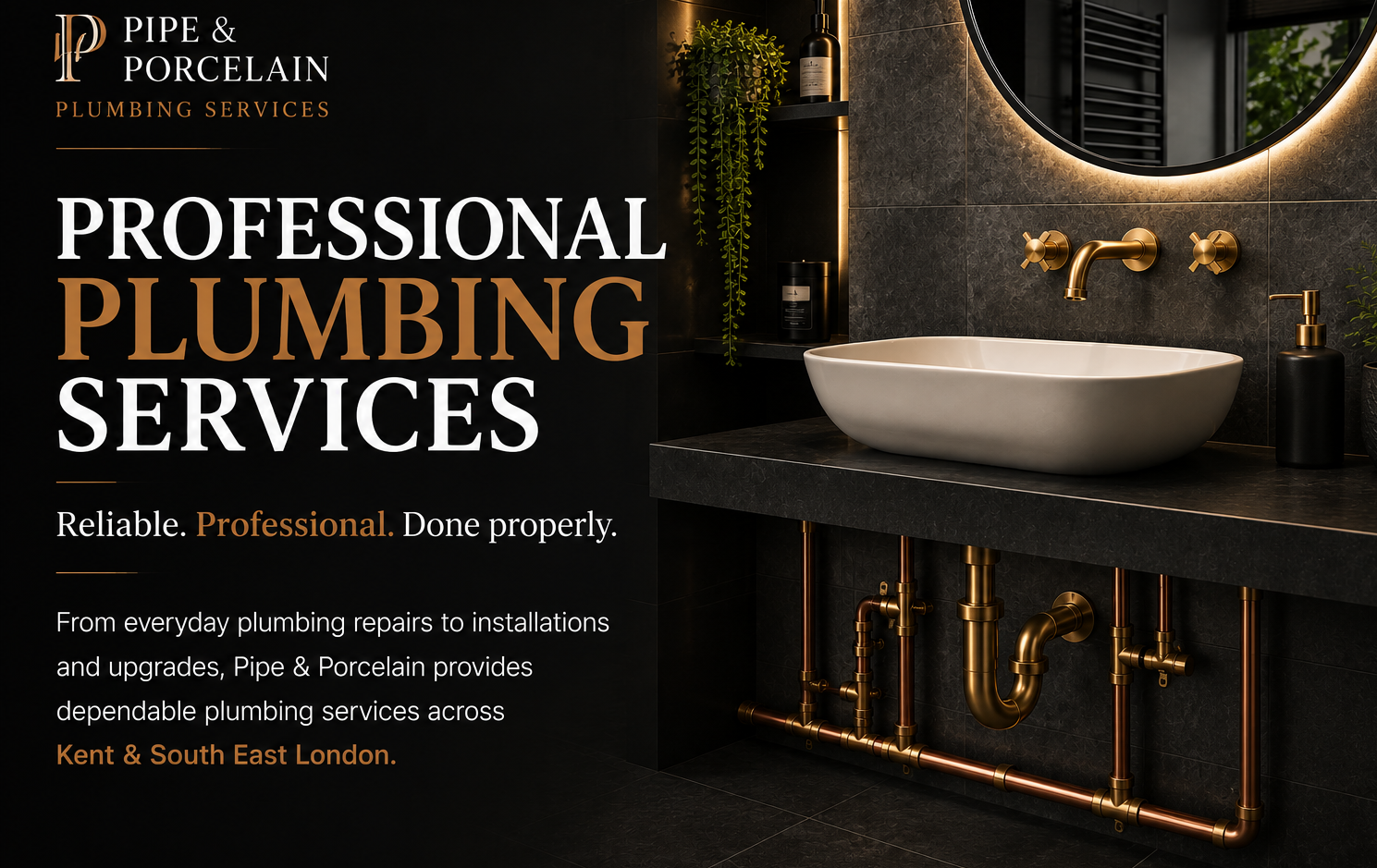 Professional plumbing services in Kent and South East London