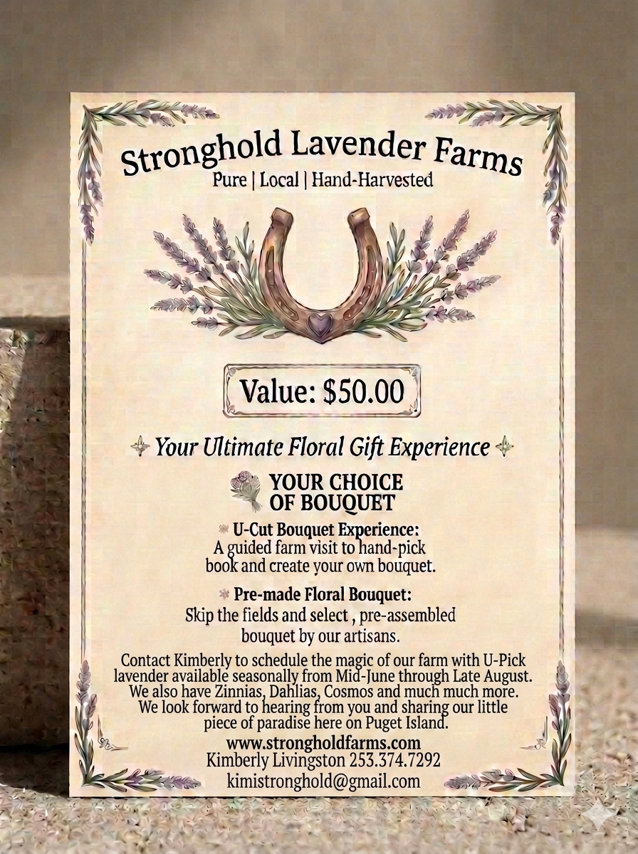 $50 Stronghold Lavender Farms Gift Certificate