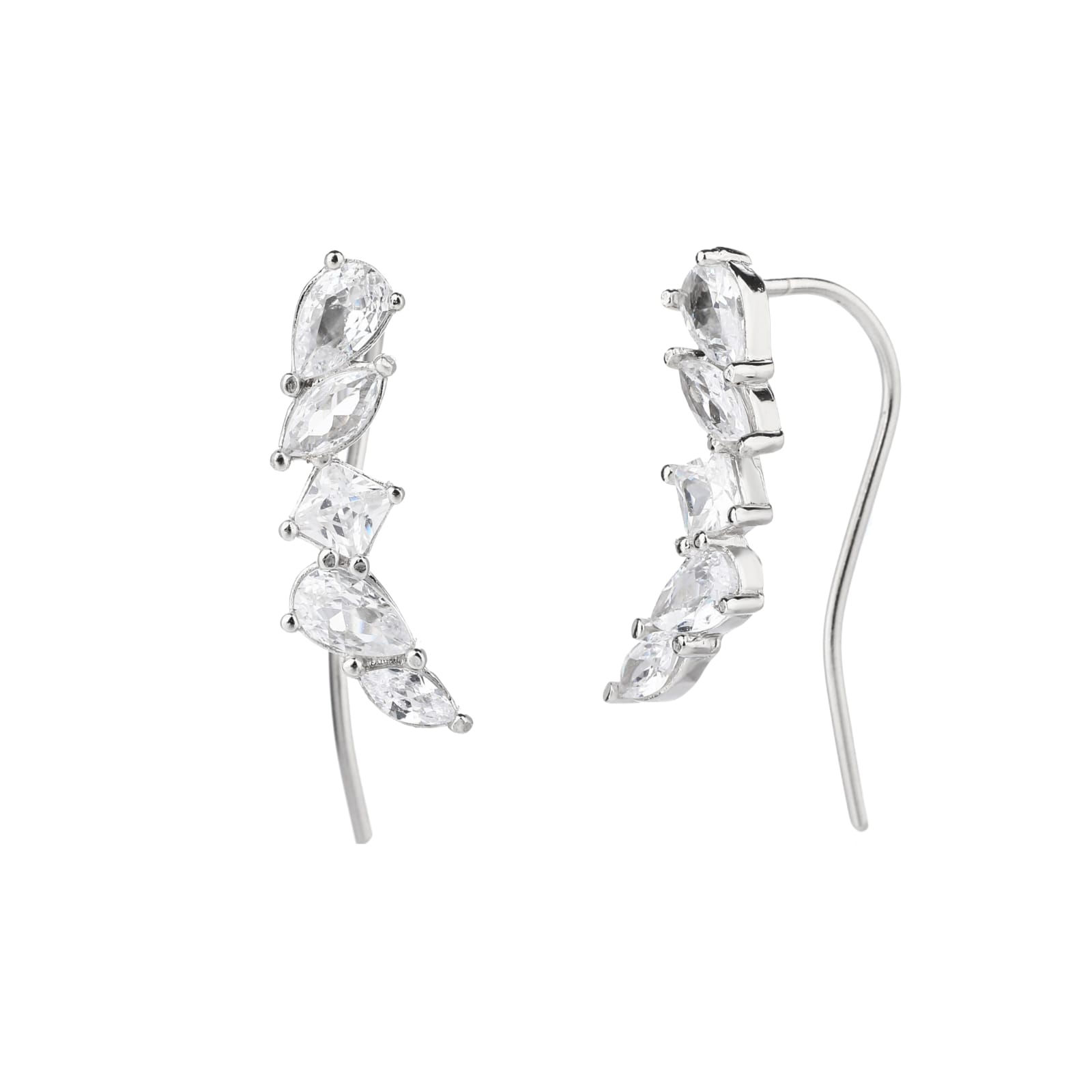 עגיל מטפס קריסטי