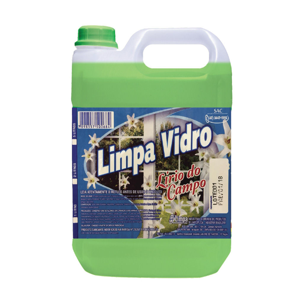 Limpa Vidros Lirio do Campo 5L