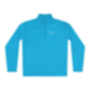 Atomic Blue Quarter-Zip Pullover Design #2 (Unisex)