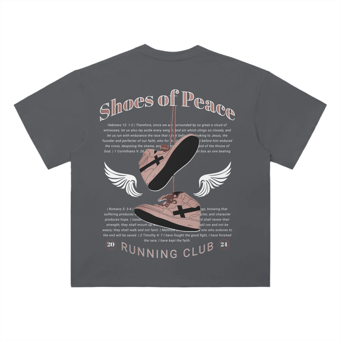 Shoes of Peace tee - light version