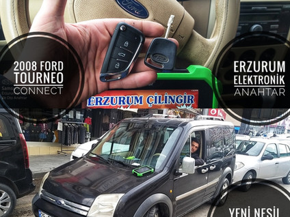 2008 Ford Tourneo Connect Yeni Nesil Sustalı Kumandalı Anahtar Yapımı