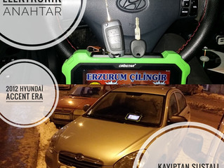 2012 Hyundai Accent Era Kayıptan Sustalı Kumandalı Anahtar Ve İmmobilizer Yedek Anahtar Yapımı