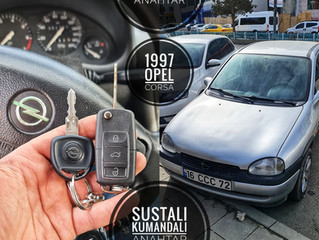1997 Opel Corsa Sustalı Kumandalı Anahtar Yapımı