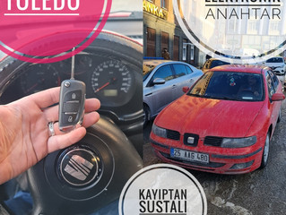 2003 Seat Toledo Kayıptan Sustalı Kumandalı Anahtar Yapımı