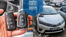 2015 Toyota Corolla Orjinal Sustalı Kumandalı Anahtar Yapımı
