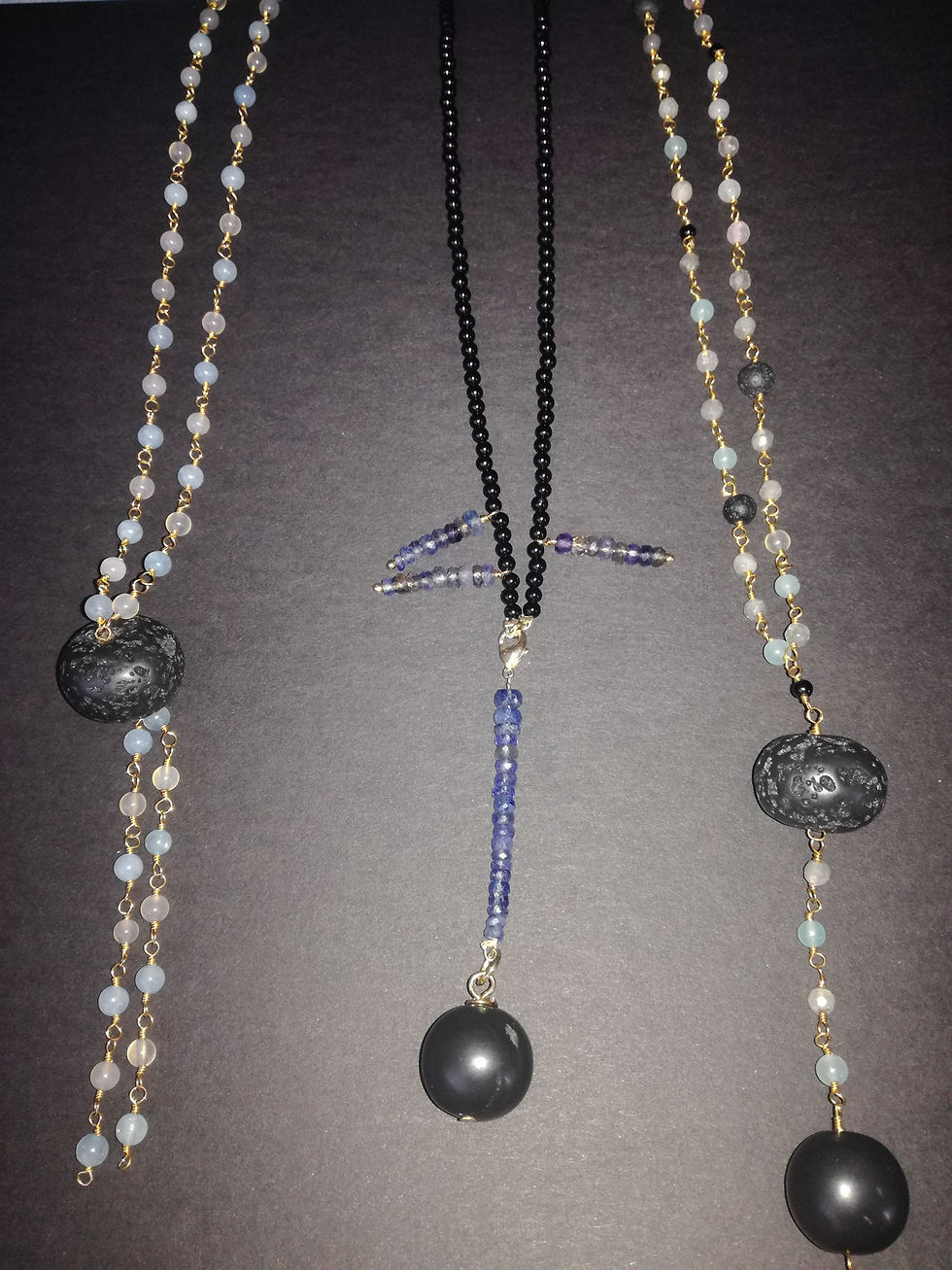 Miniatiūra: unique, design, necklace, dangling, sparkling