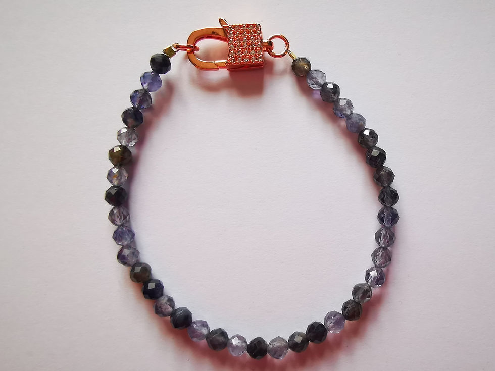 Миниатюра: blue bracelet zirconium encrusted