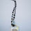 Thumbnail: "Heart Lock" Onyx Iolite necklace
