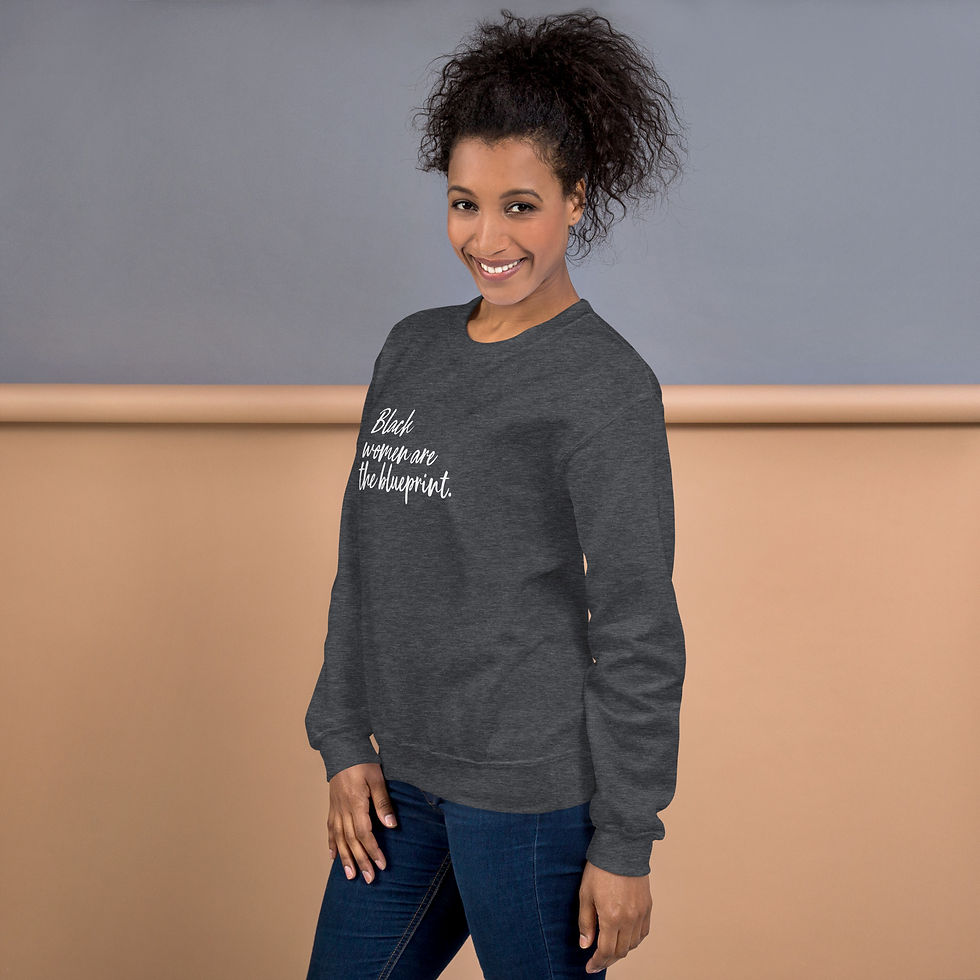 Thumbnail: "Black Women are the Blueprint" Unisex Sweatshirt