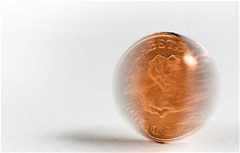 A spinning coin