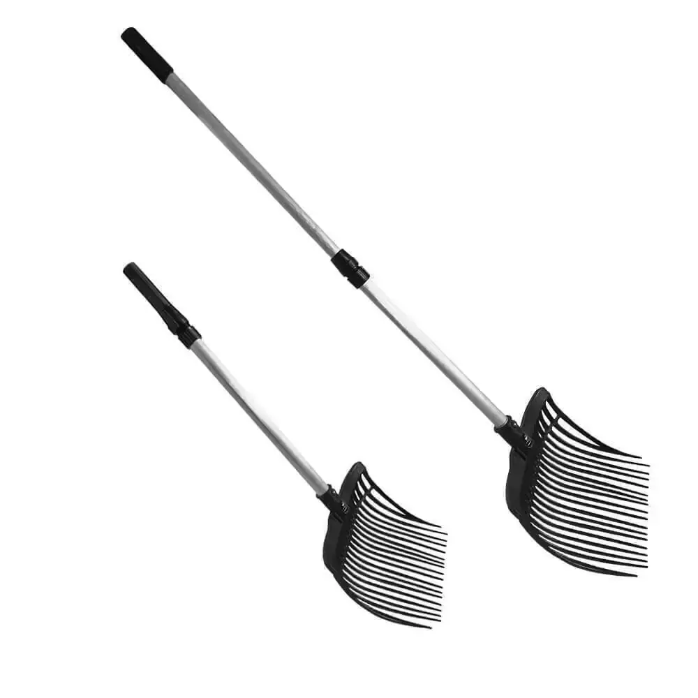 Garfo de Nylon para Limpar Baia de Cavalo COM CABO DE ALUMÍNIO