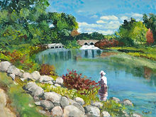 Vasu Tolia | Elk Rapids Angler, Acrylic, INDIA