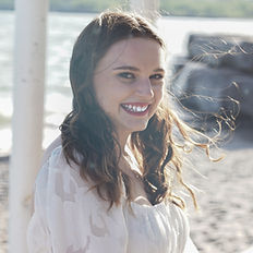 bride smiling and posing