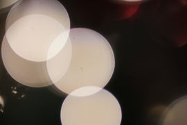 Christmas tree lights captured by professional photographer.