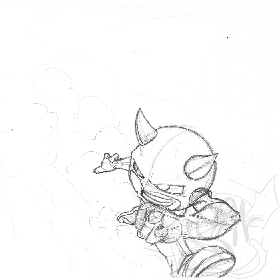 El alien corriendo