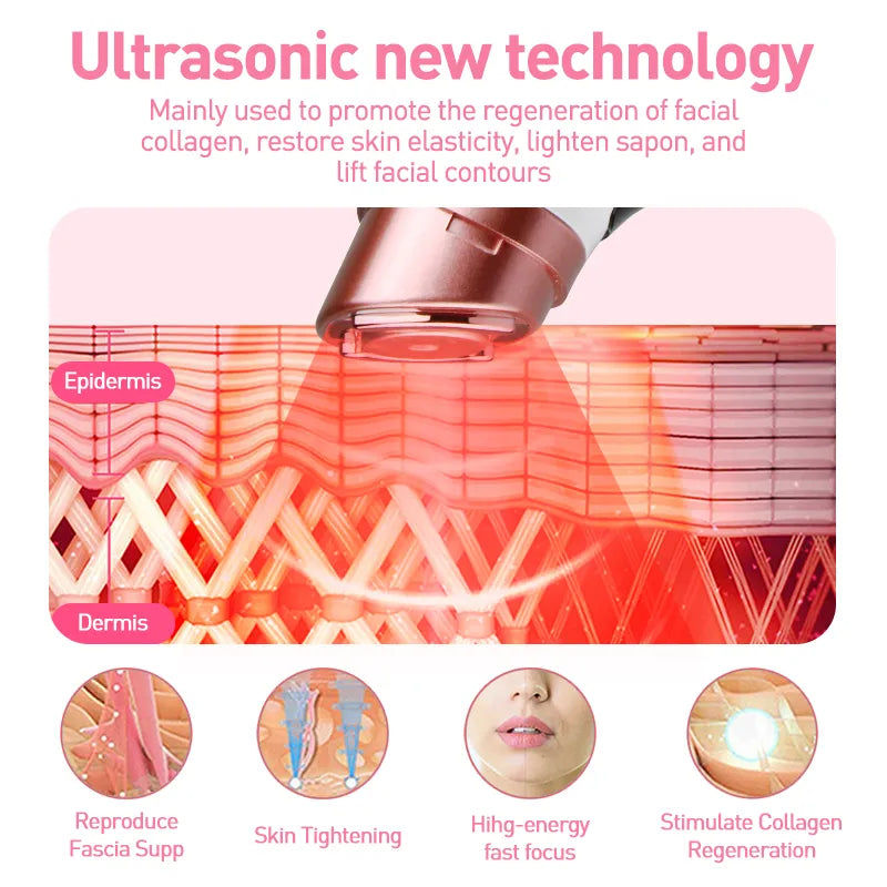 섬네일: Mini HIFU & RF Facial Beauty Tool for Firming, Anti-Wrinkle, and Youthful Radian