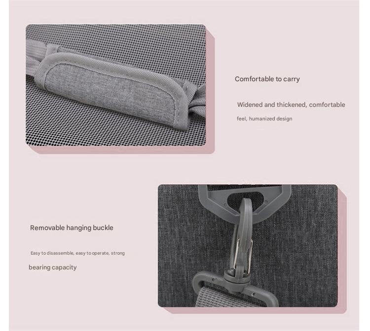 섬네일: NNEDSZ Black Portable Pet Travel Carrier Bag - Foldable, Durable, and Comfortabl
