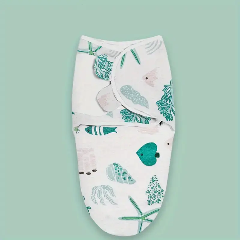 Thumbnail: Universal Cotton Baby Blanket with Adjustable Swaddle