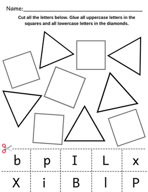 Free Letter Sorting Printable / Life and Homeschooling