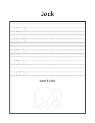 Free name tracing printable