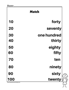 FREE Matching Numbers Printable / Life and Homeschooling