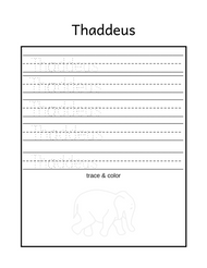 Free name tracing printable