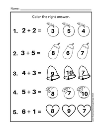 free addition and subtraction printables