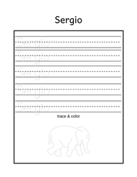 Free name tracing printable