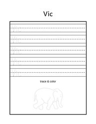 Free name tracing printable