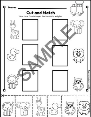 Preschool Fun Matching Activity