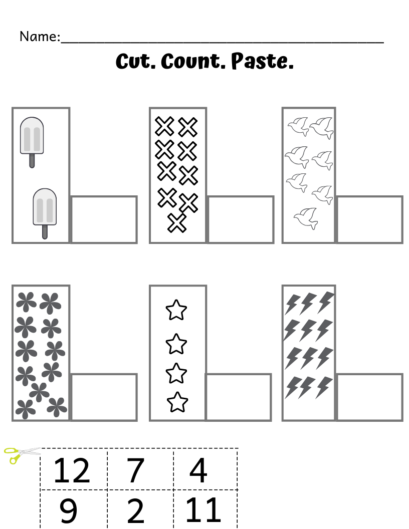 free counting printable worksheets lifeandhomeschooling