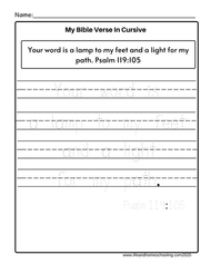 Tracing Bible Verses