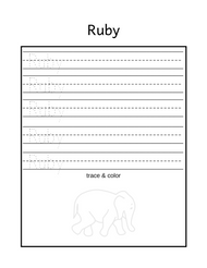 Free name tracing printable