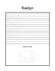 Free Name Tracing Printable