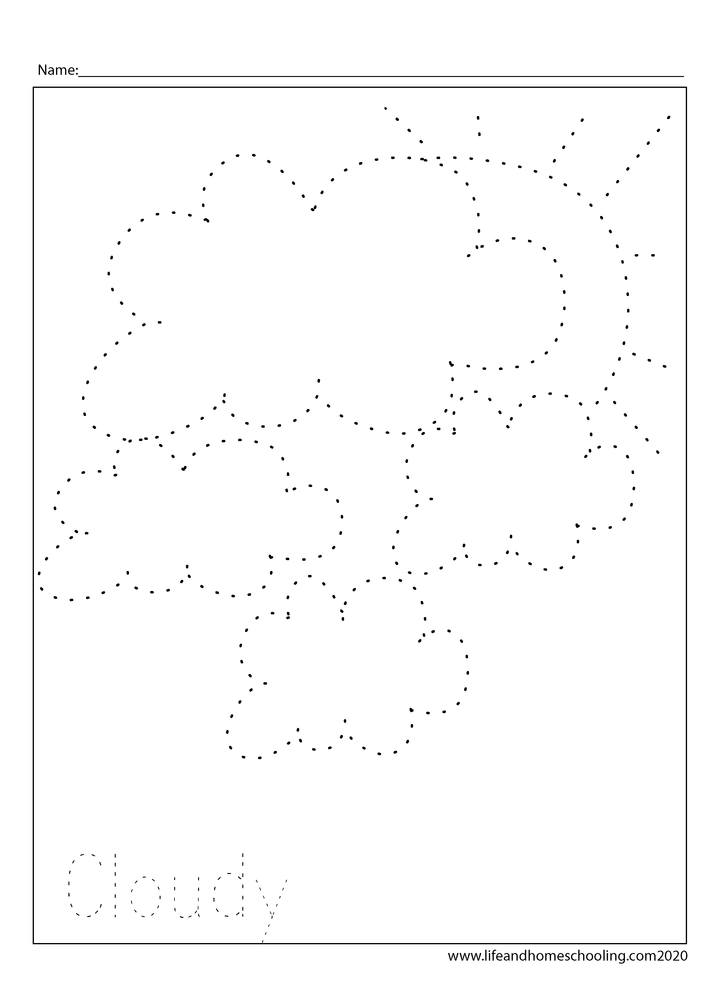 Free Weather Preschool-Kindergarten Printable Activity Worksheets