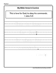 Tracing Bible Verses