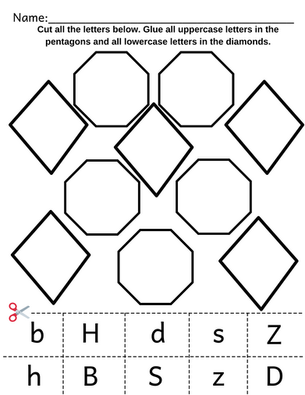 Free Letter Sorting Printable / Life and Homeschooling
