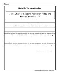 Tracing Bible Verses