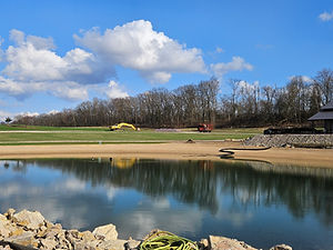 Campground swimming pond