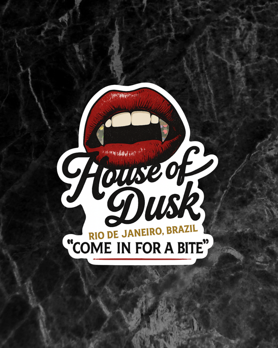 Weatherproof House of Dusk Sticker