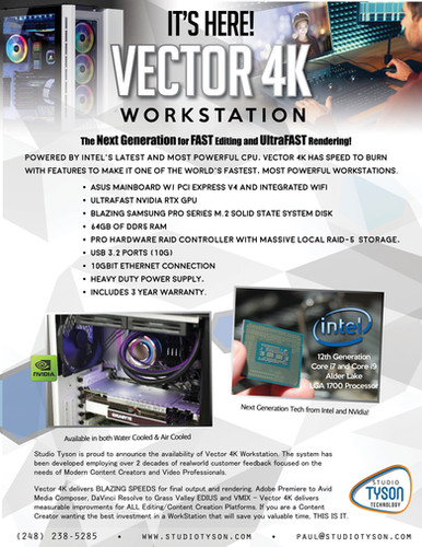 VECTOR 4K WORKSTATION | studiotyson