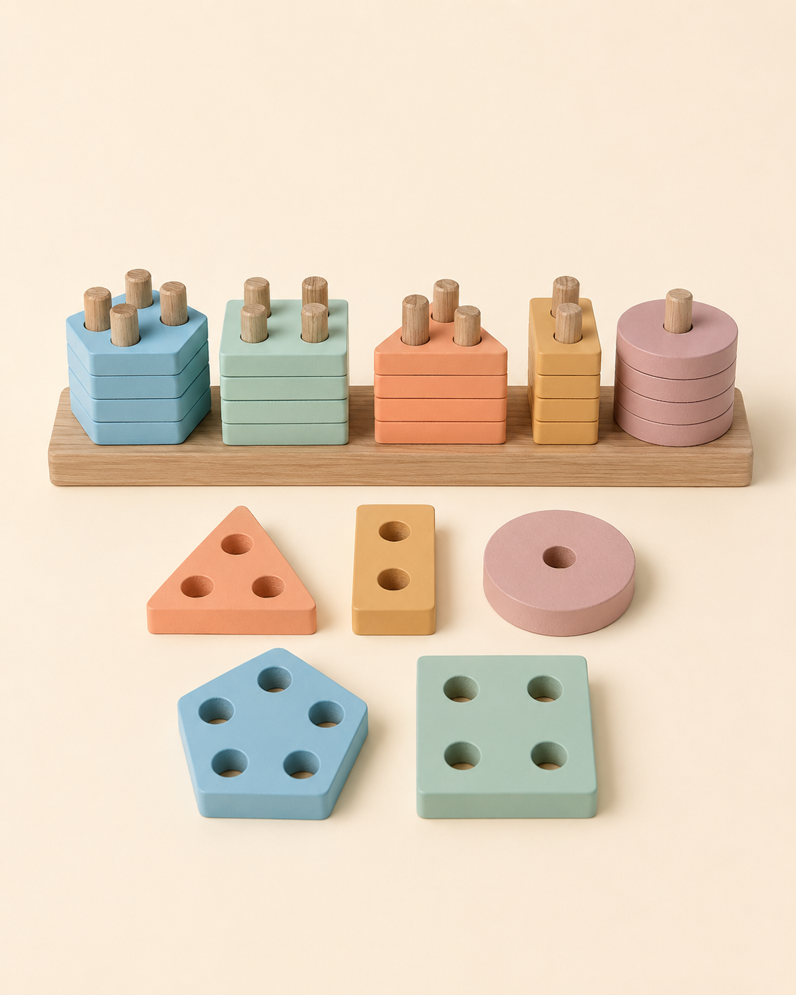 Wood Montessori Shape Sorters