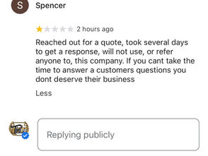 1 star review. What actually happened