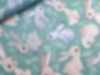 PUL waterproof fabric, cute bunnies