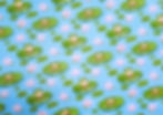 PUL waterproof fabric, Frogs sitting on water lily leaf in a pond