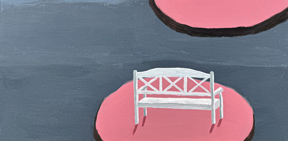 Details des Gemäldes aus der Garden Scenes Serie:„Small Islands - Winter"